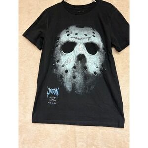 Friday the 13th Jason Voorhees Graphic T Shirt Black Mens Size Medium
